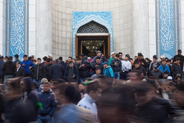 Almaty Central Mosque Prayers